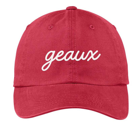 Geaux Cursive Baseball Cap