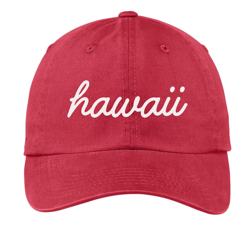 Hawaii Cursive Baseball Cap