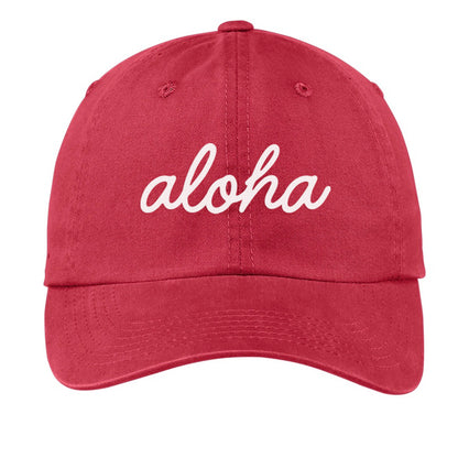 Aloha Cursive Baseball Cap