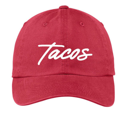 Tacos Cursive Baseball Cap