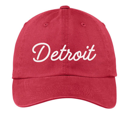 Detroit Cursive Baseball Cap