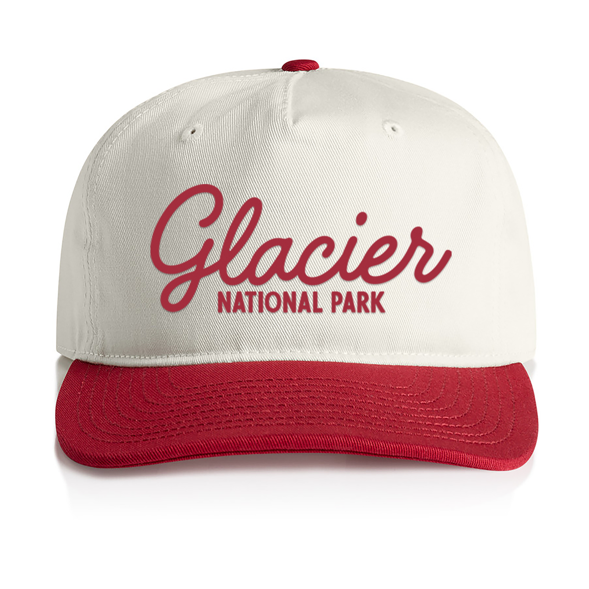 Glacier National Park Cursive 2 Tone Cap