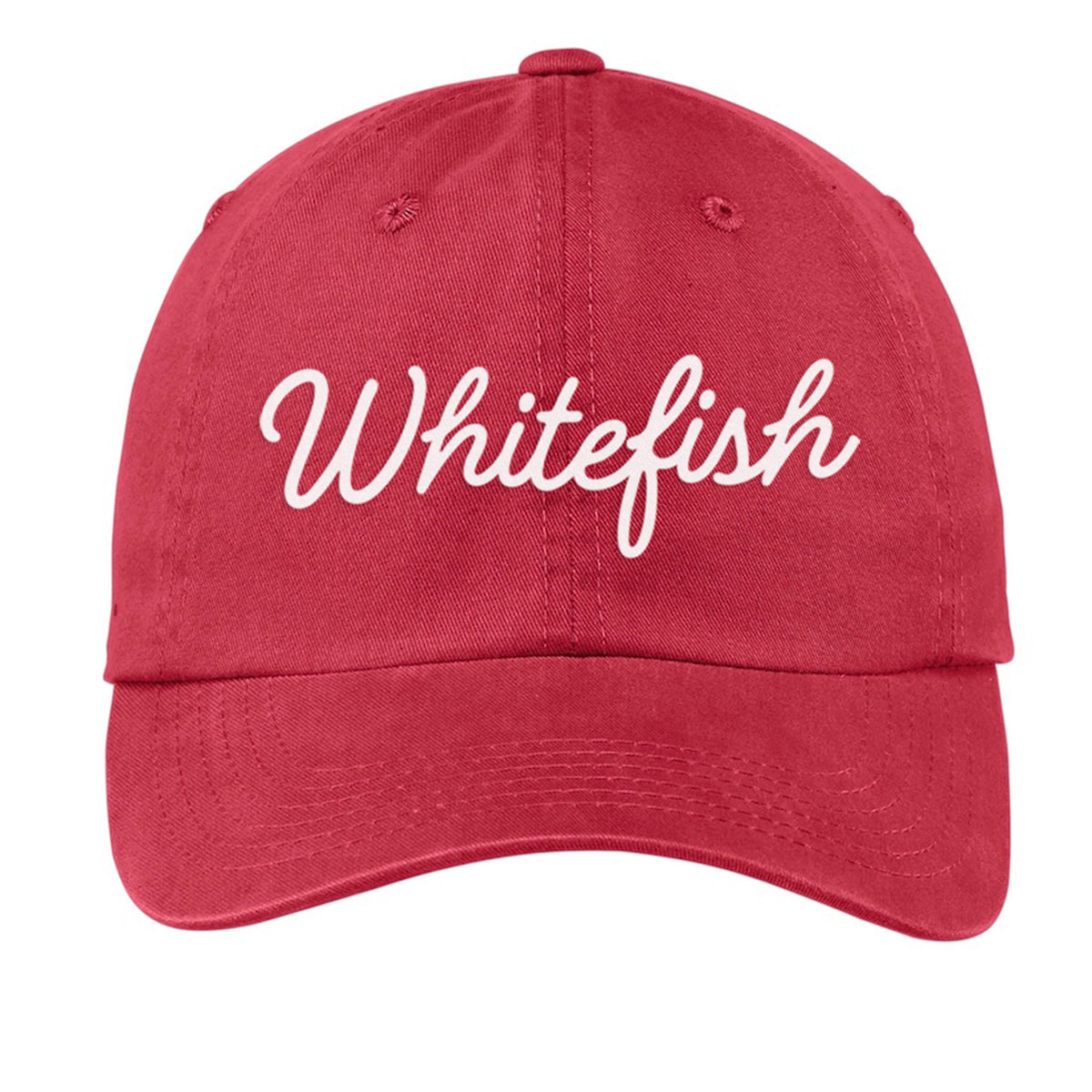 Whitefish Cursive Baseball Cap
