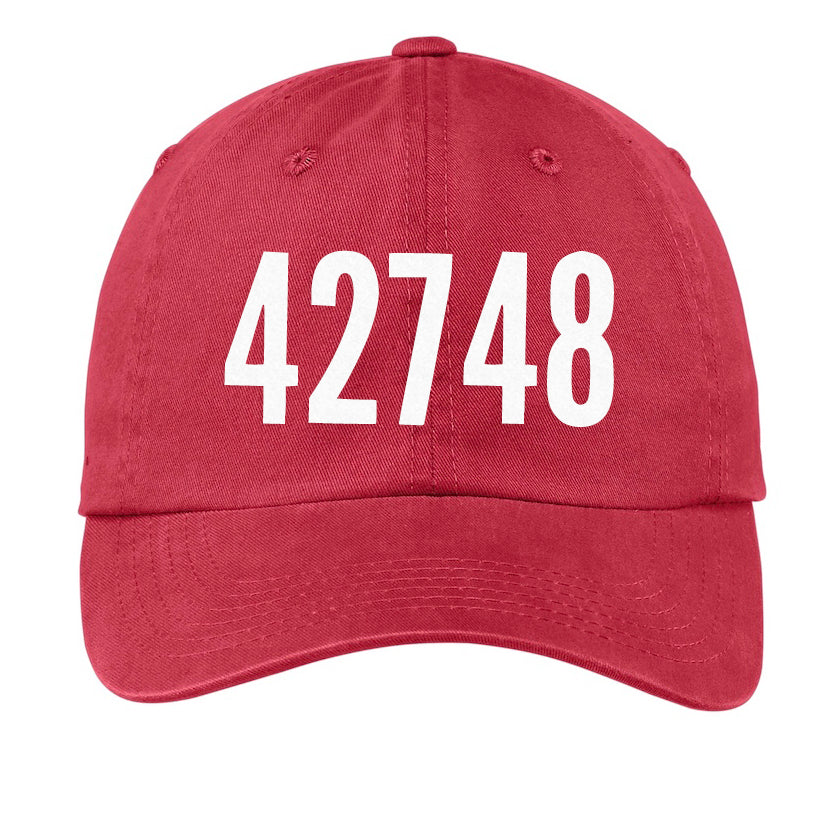 Custom Zip Code Baseball Cap – Frankie Jean