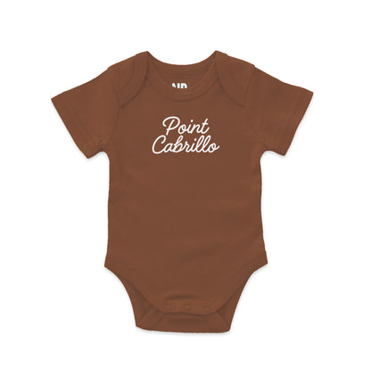 Point Cabrillo Cursive Onesie