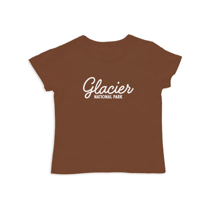 Glacier National Park Cursive Kids Tee