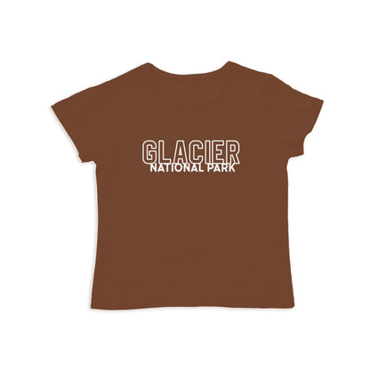 Glacier National Park Outline Kids Tee