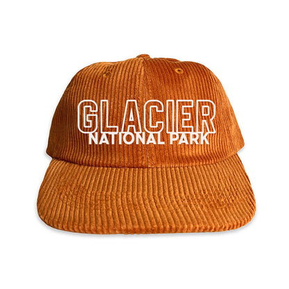 Glacier National Park Outline Corduroy Cap