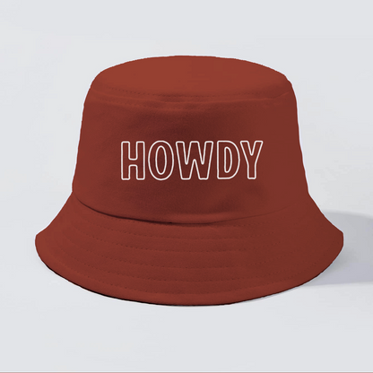 Howdy Outline Bucket Hat