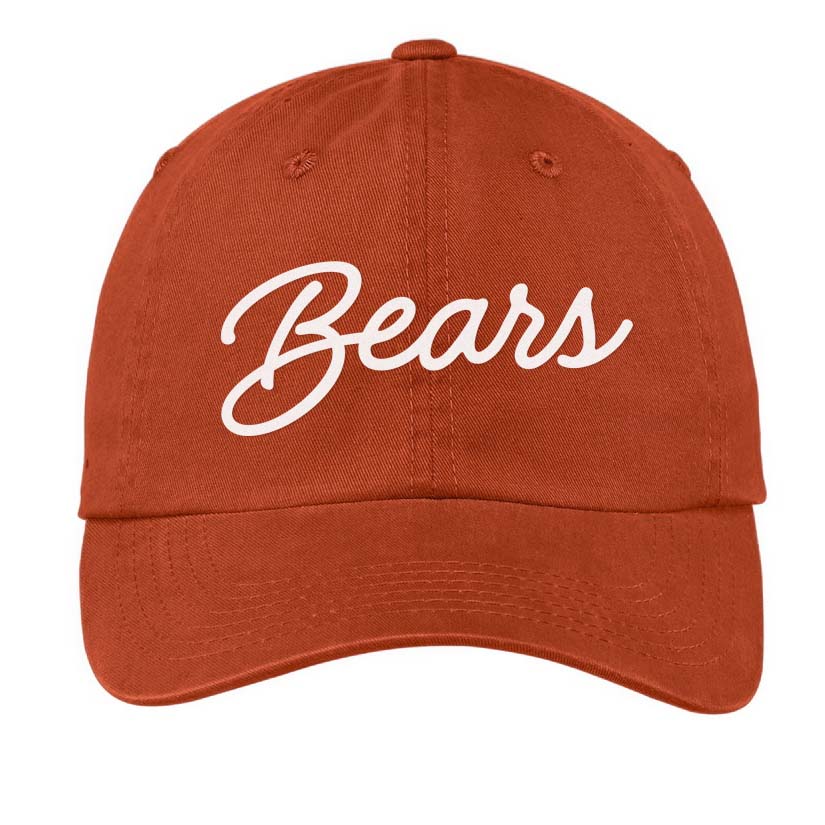 Bears Cursive Baseball Cap