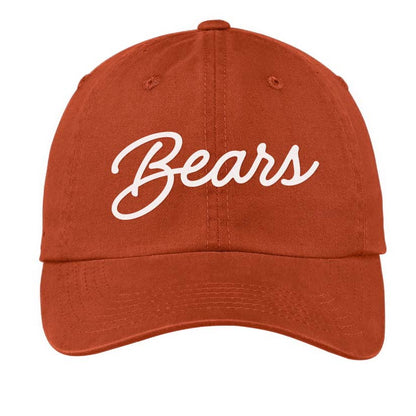Bears Cursive Baseball Cap