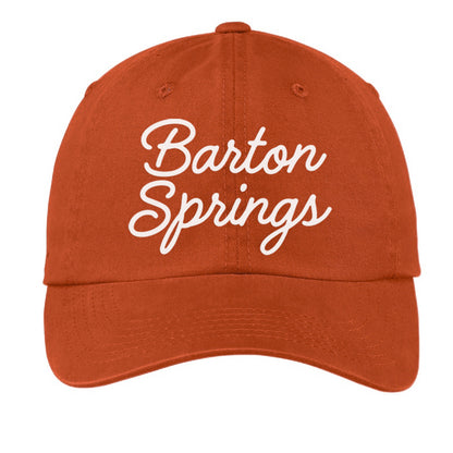 Barton Springs Cursive Baseball Cap