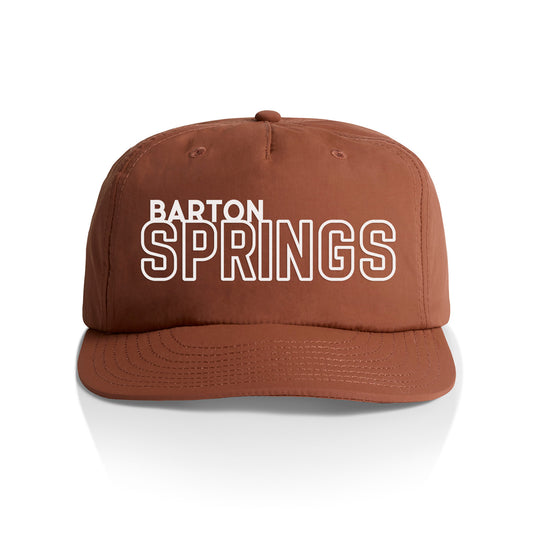 Barton Springs Outline Nylon Snapback