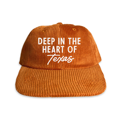 Deep in the Heart of Texas Corduroy Cap