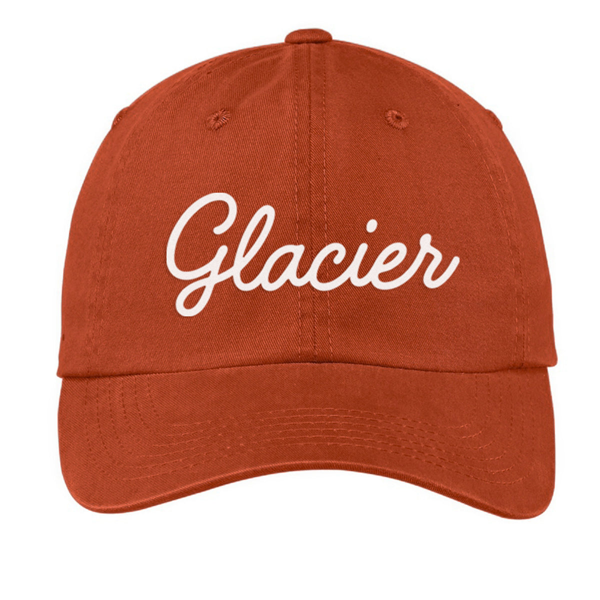 Glacier Cursive Baseball Cap