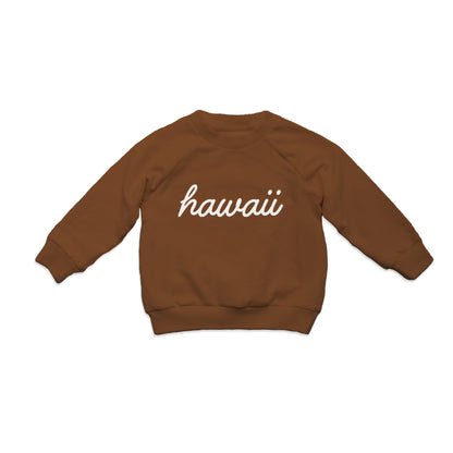 Hawaii Cursive Kids Sweatshirt