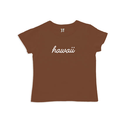 Hawaii Cursive Kids Tee
