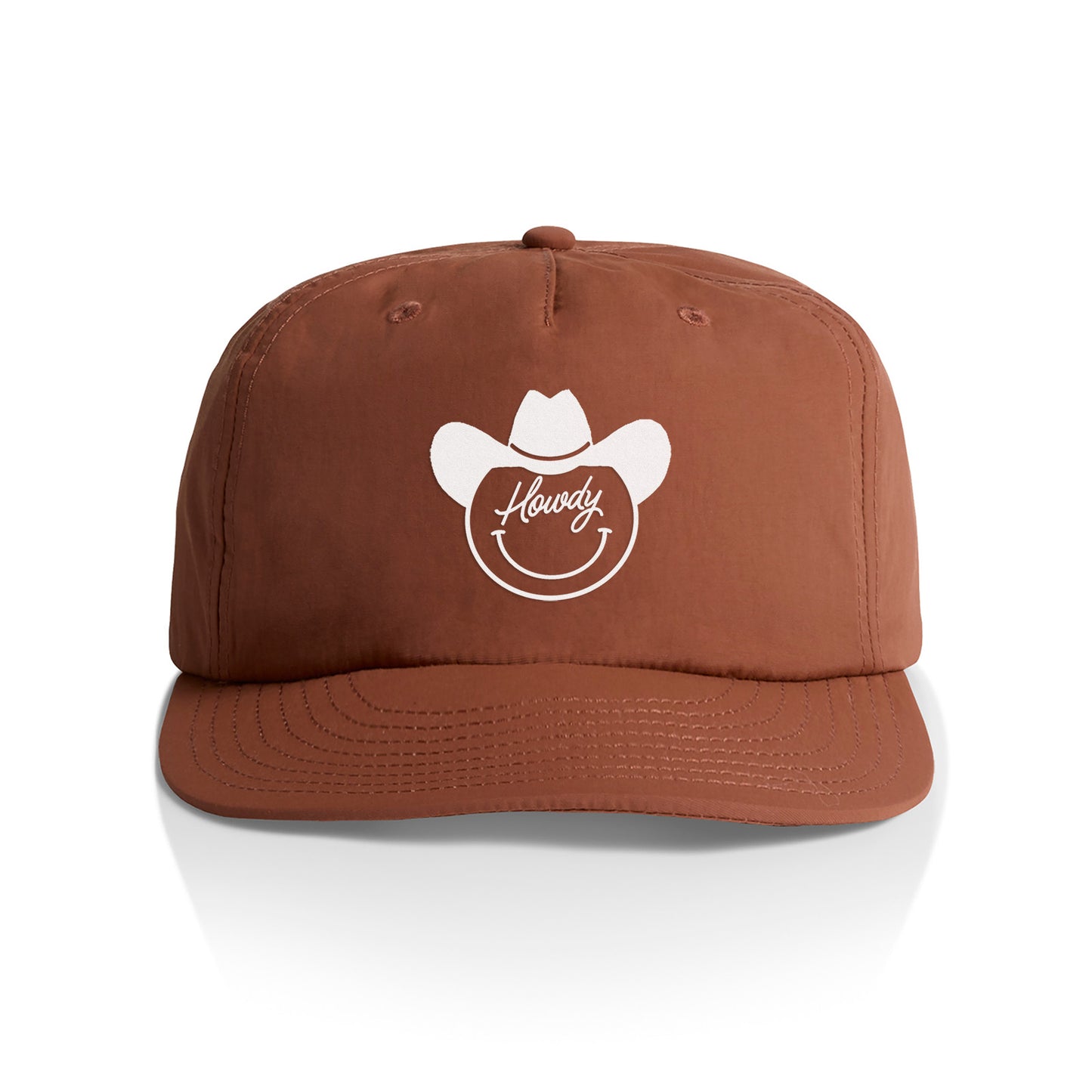 Howdy Cowboy Cursive Nylon Snapback