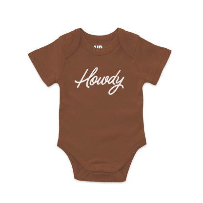 Howdy Cursive Onesie