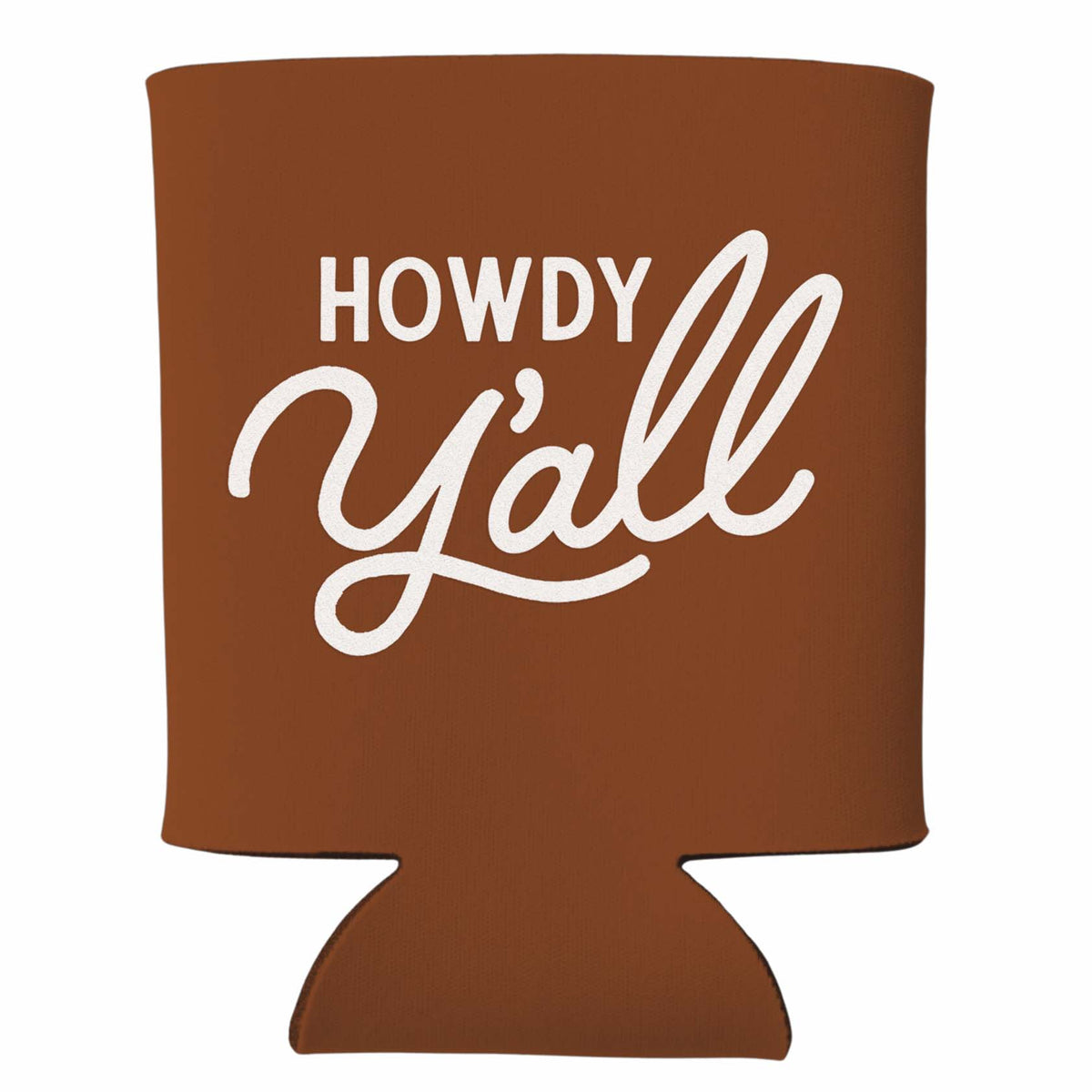 Howdy Y'all Cursive Koozie