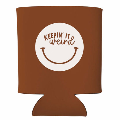 Keepin' It Weird Smile Koozie
