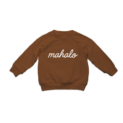 Mahalo Cursive Kids Sweatshirt