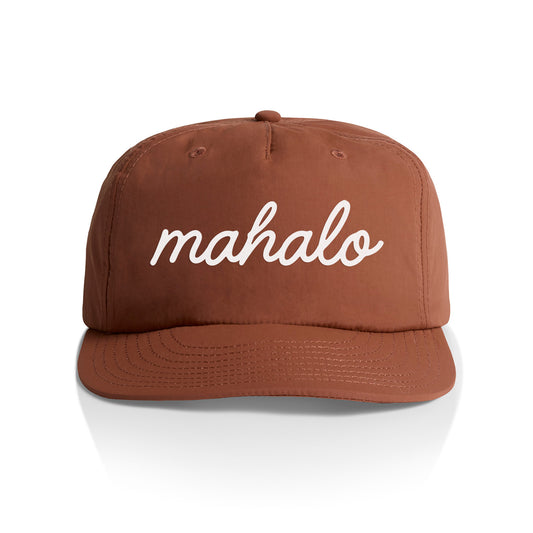Mahalo Cursive Nylon Snapback
