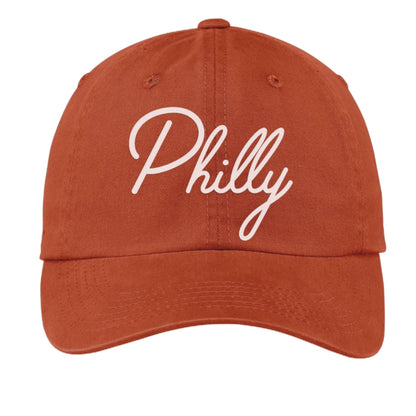 Philly Cursive Baseball Cap V1