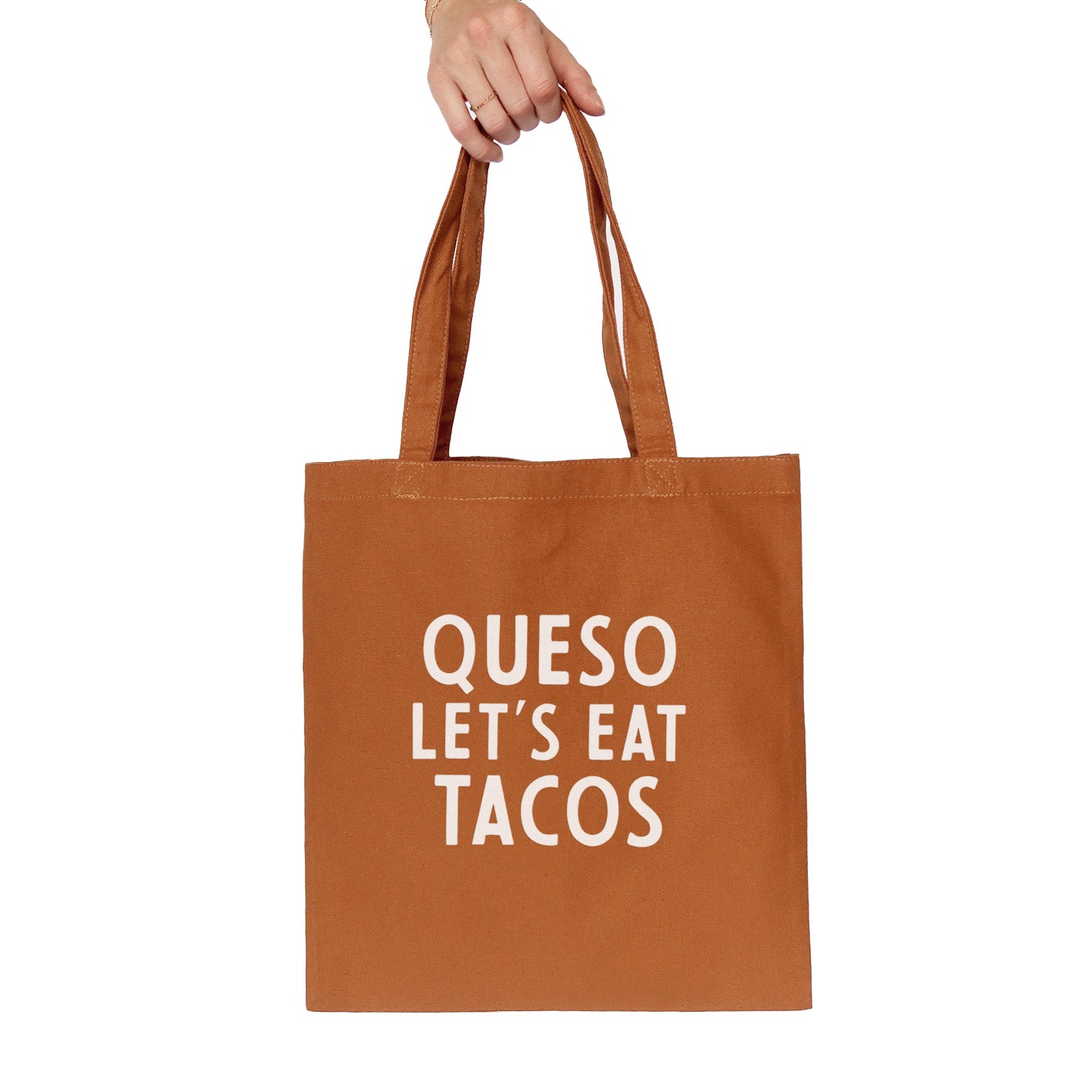 Queso Let's Eat Tacos Tote Bag