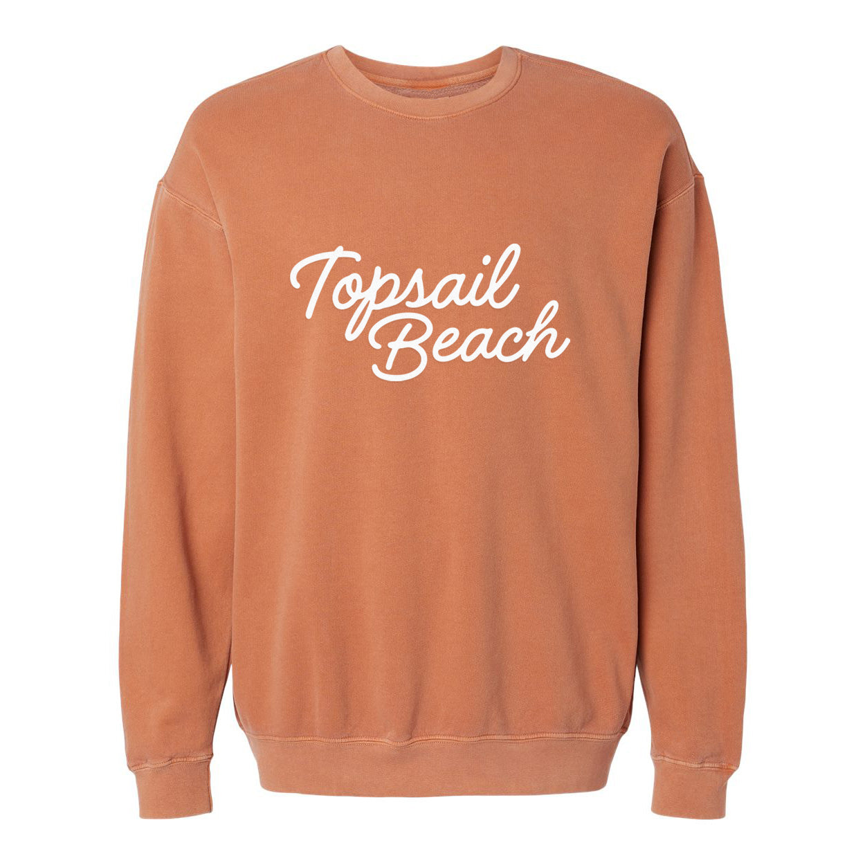 Topsail Beach Cursive Washed Sweatshirt