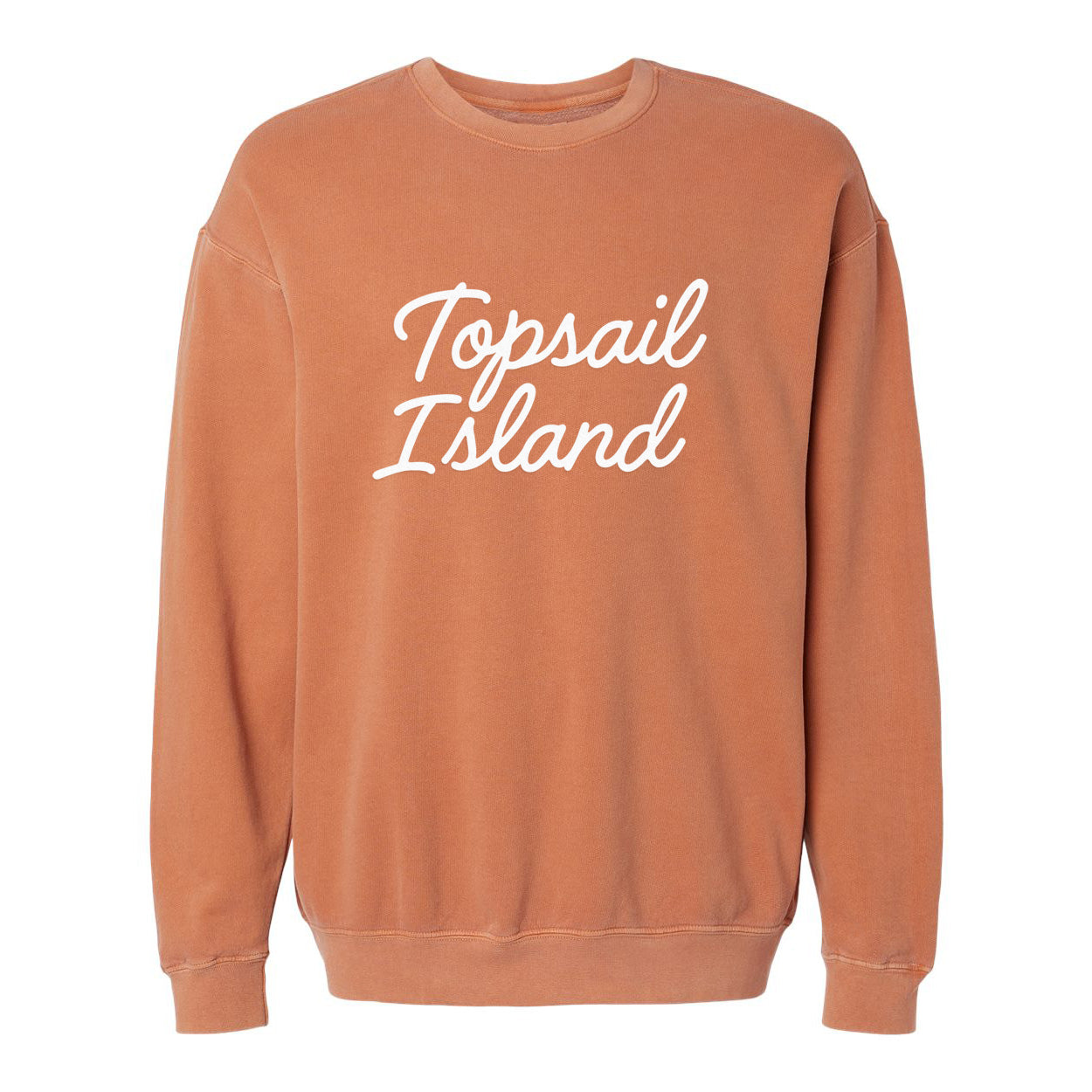 Topsail Island Cursive Washed Sweatshirt