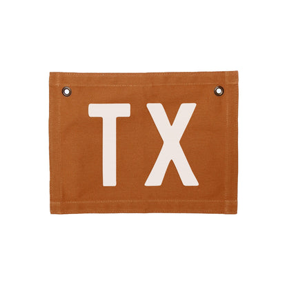 TX Small Canvas Flag