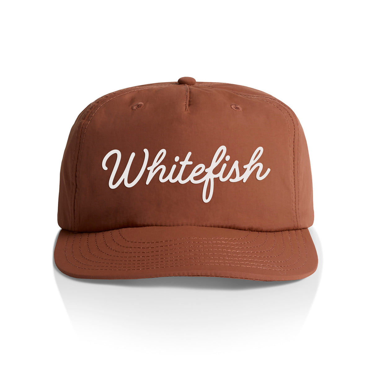 Whitefish Cursive Nylon Snapback