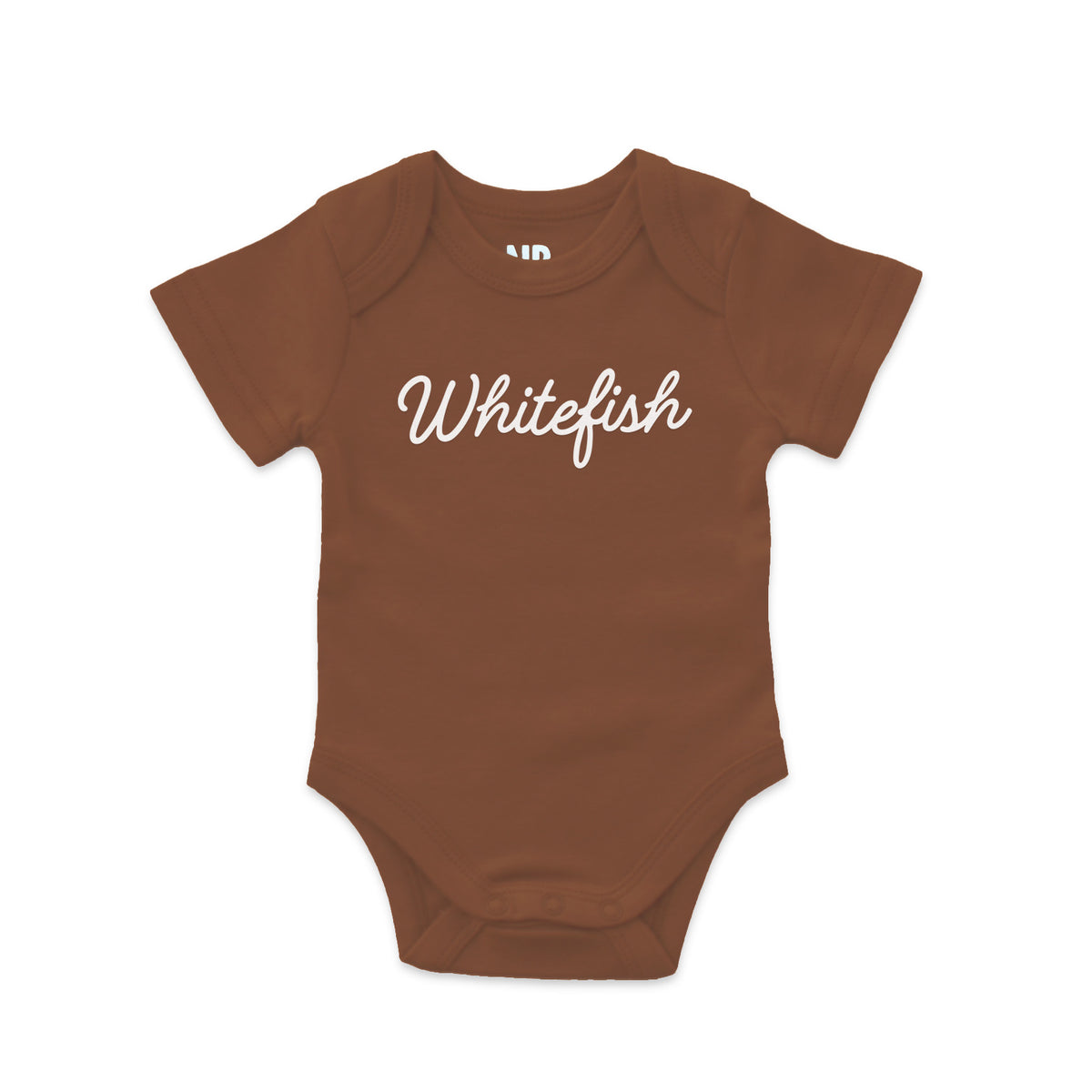 Whitefish Cursive Onesie