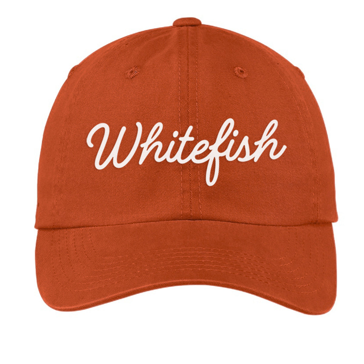 Whitefish Cursive Baseball Cap