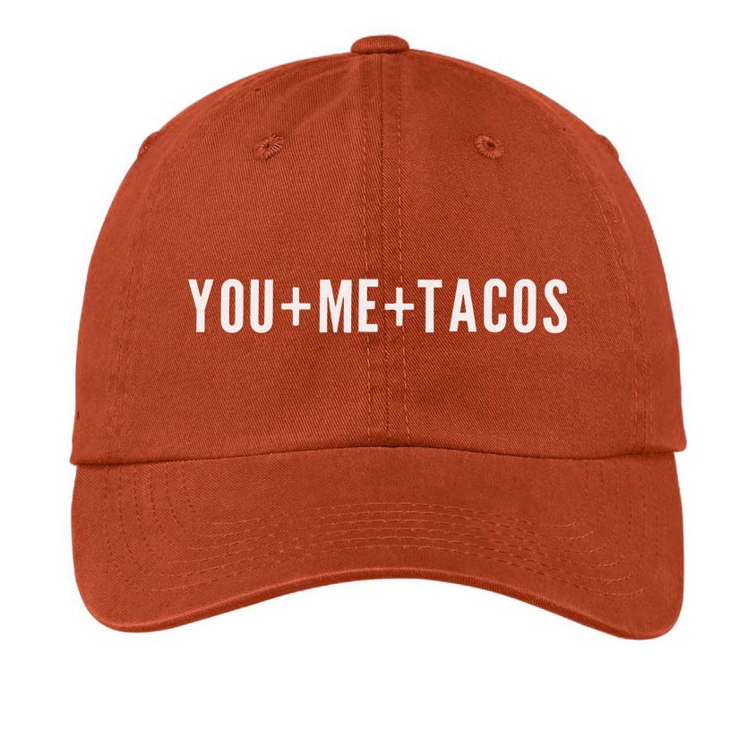 You + Me + Tacos Baseball Cap