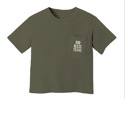 God Bless Texas Pocket Tee