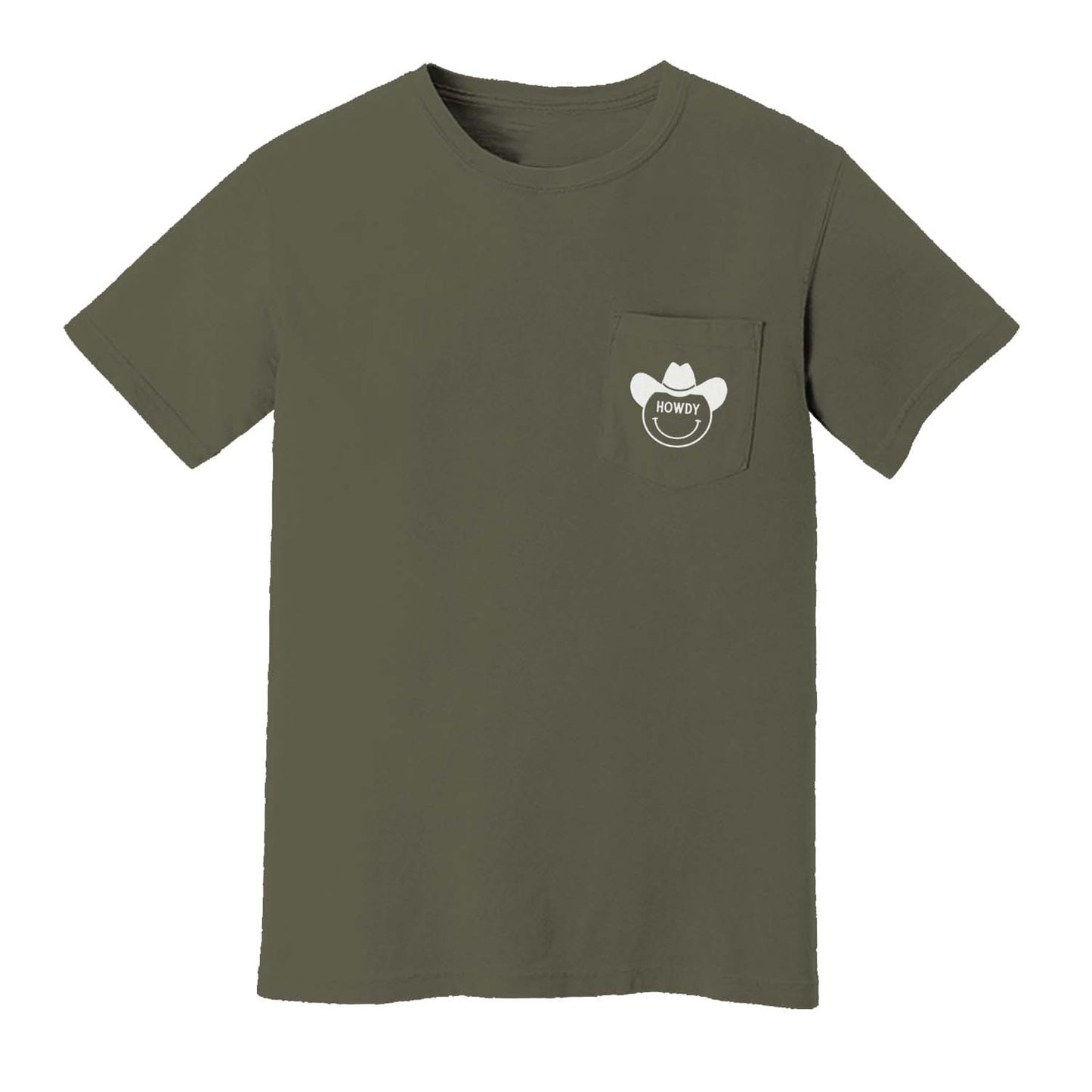 Howdy Cowboy Bold Pocket Tee