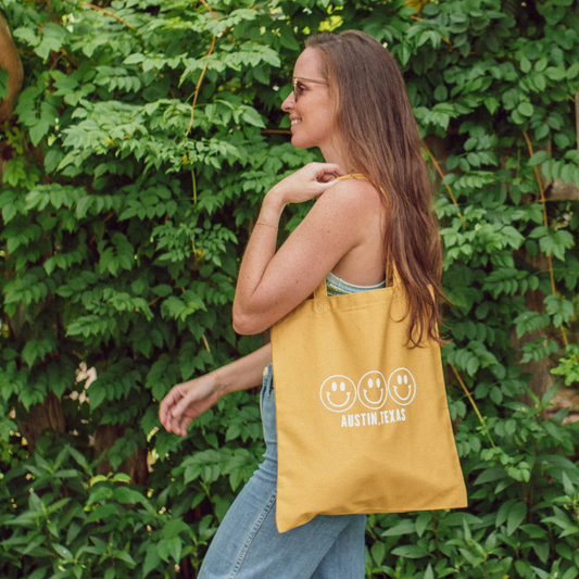 Smile Austin Texas Tote Bag