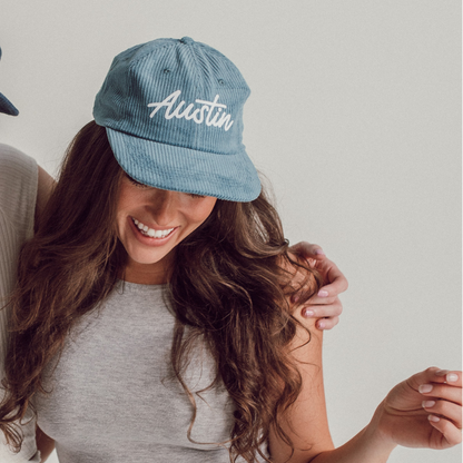 Austin Cursive Corduroy Cap
