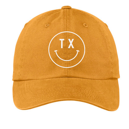 TX Smiley Face Baseball Cap - Texas
