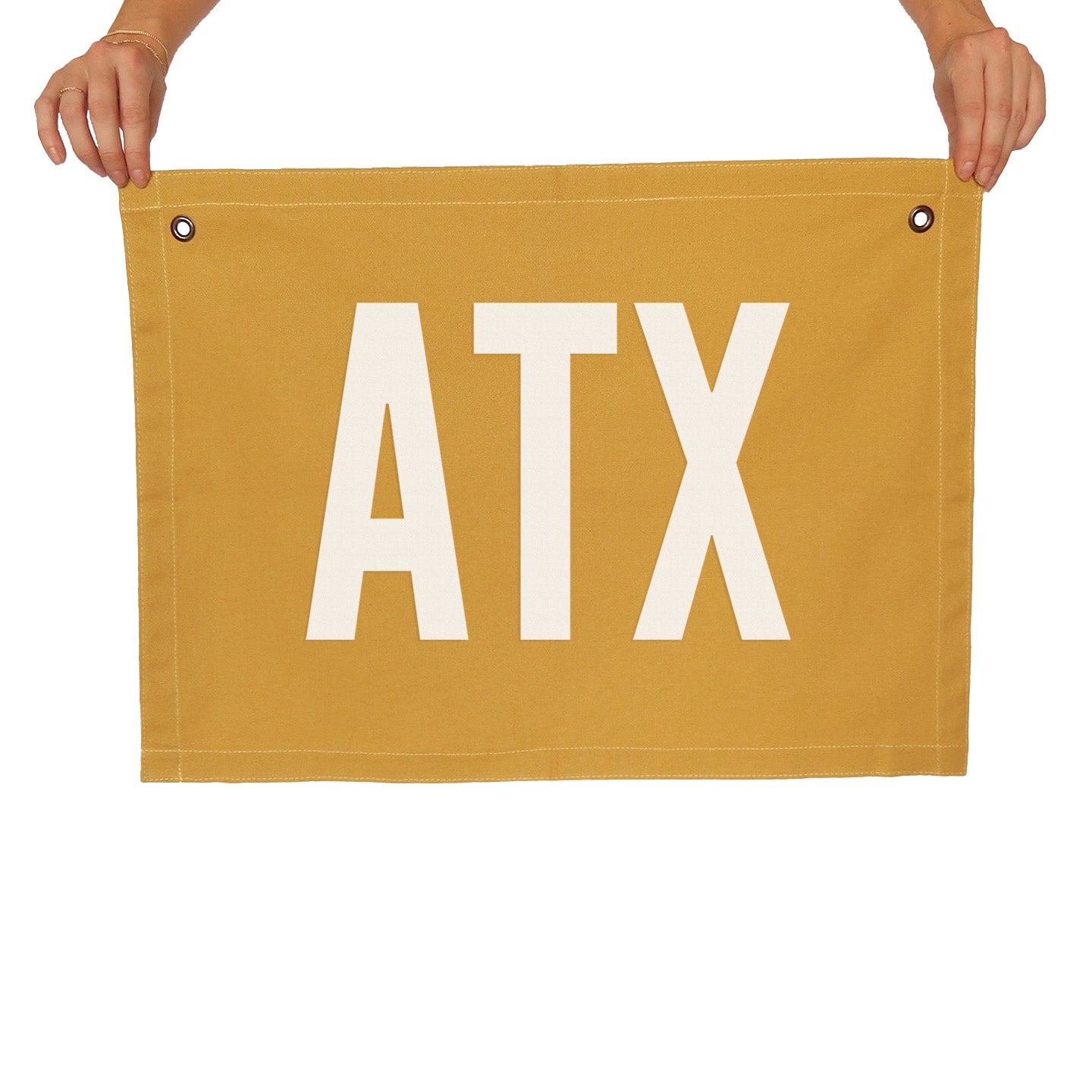 ATX Large Canvas Flag