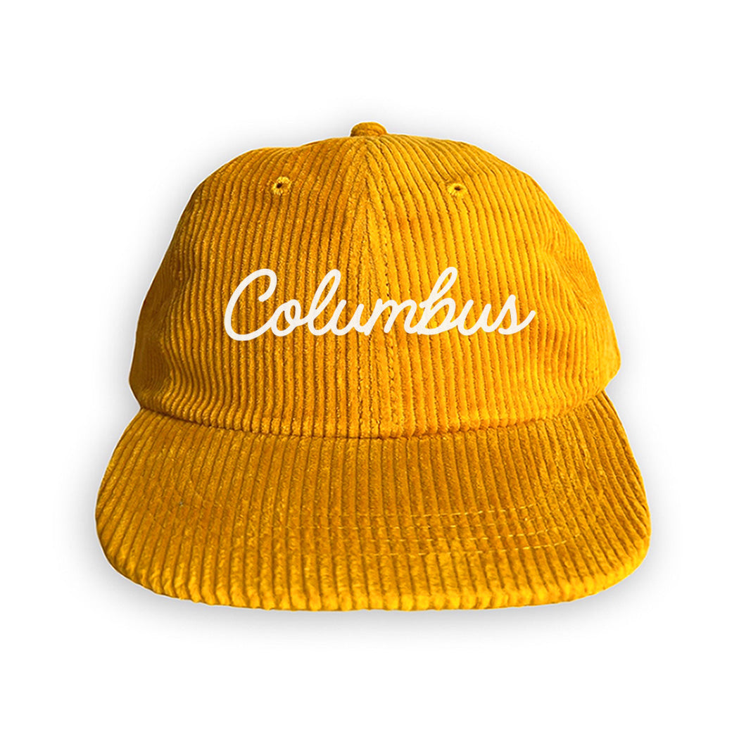 Columbus Cursive Corduroy Cap