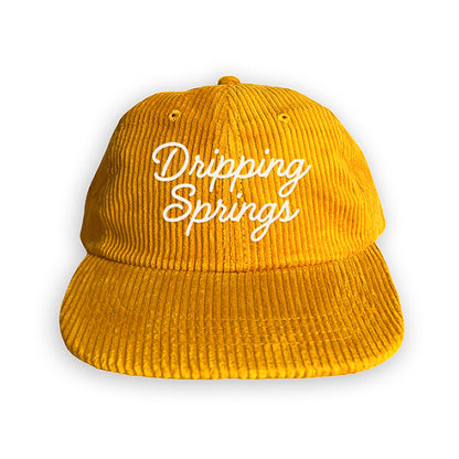 Dripping Springs Cursive Corduroy Cap