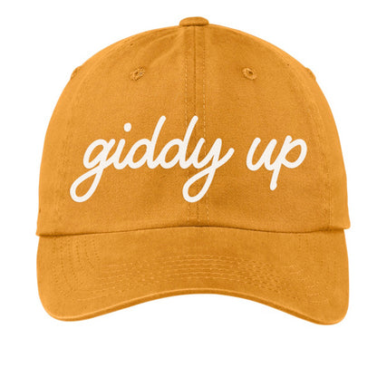 Giddy Up Cursive Baseball Cap