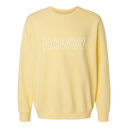 Howdy Outline Washed Sweatshirt