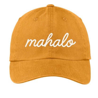 Mahalo Cursive Baseball Cap