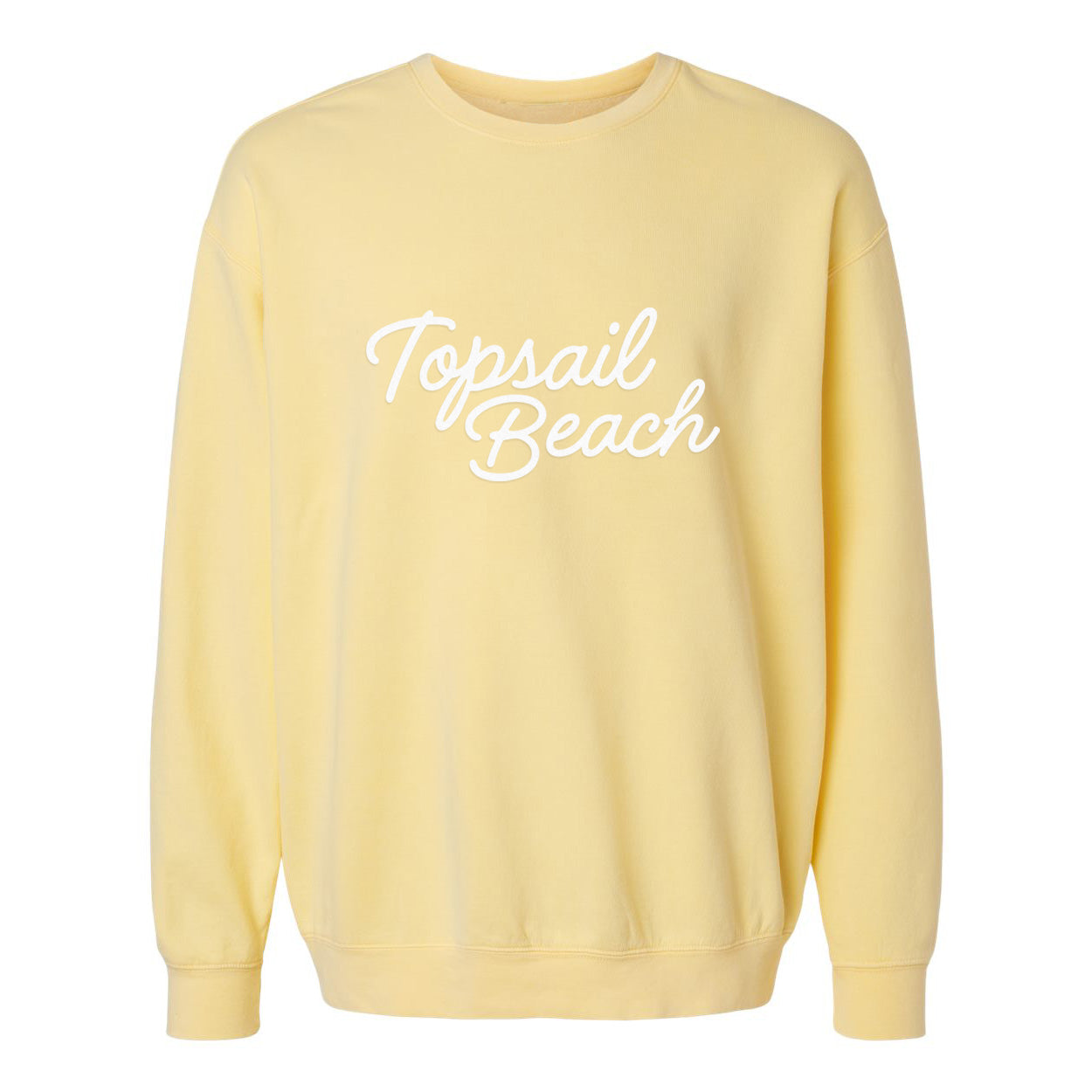 Topsail Beach Cursive Washed Sweatshirt