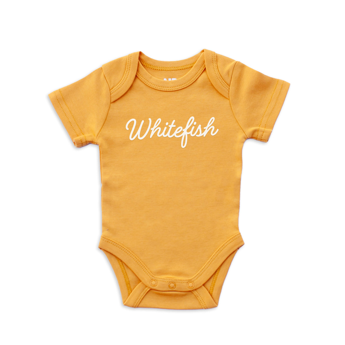 Whitefish Cursive Onesie