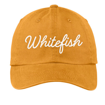 Whitefish Cursive Baseball Cap
